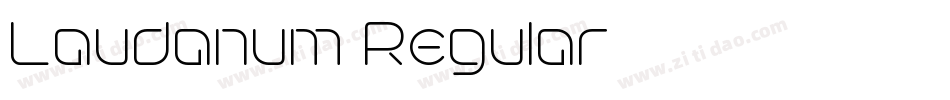 Laudanum Regular字体转换